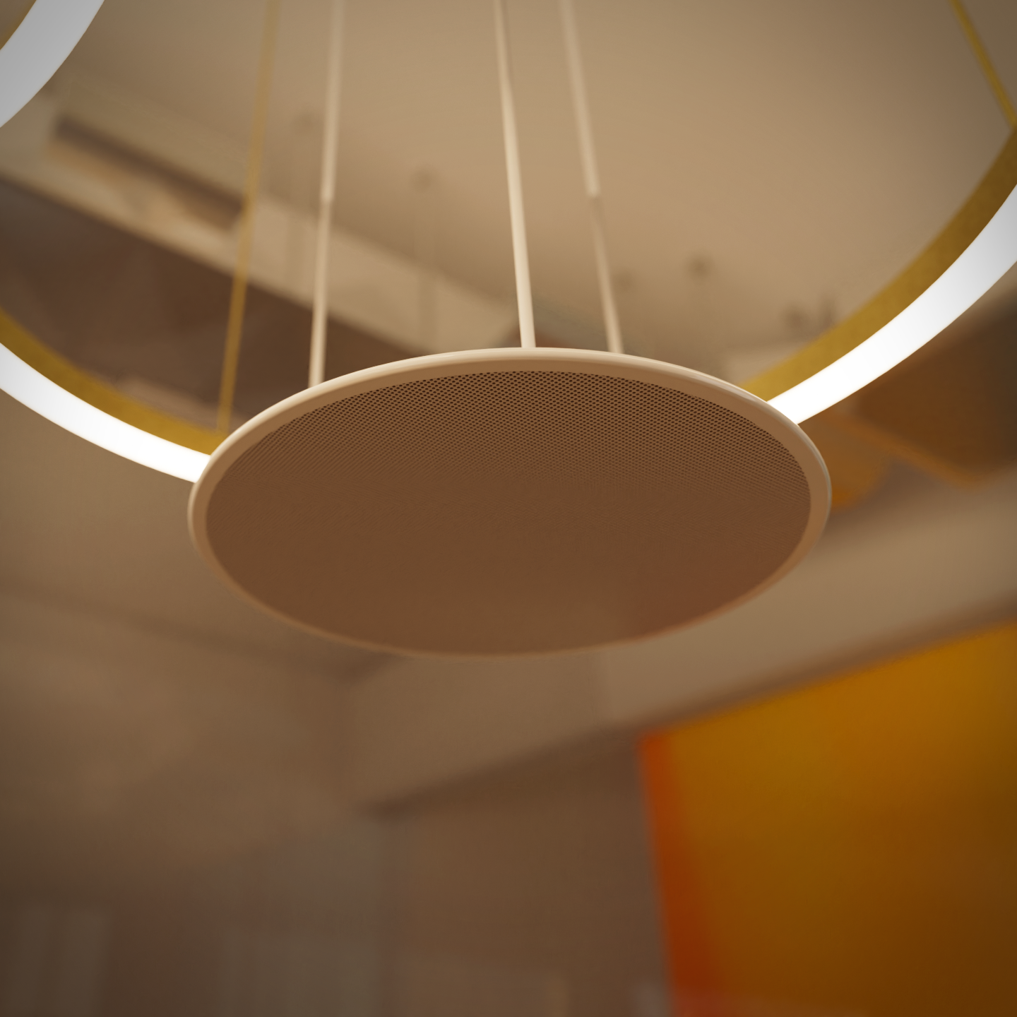 Technician organizing and connecting wires in a server rack in a technology room.